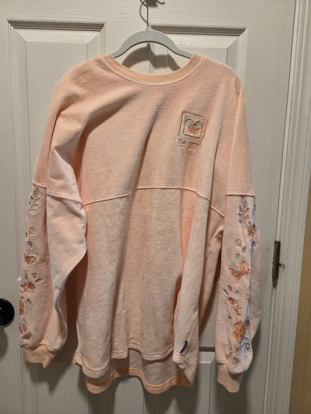 Spring Peach Disneyworld Spirit Jersey Embroidered Medium